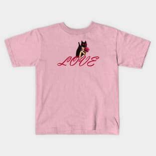 Cats and roses Kids T-Shirt